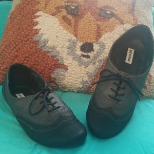 Oxford Flats - black / gray - Womens - Not Rated